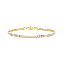 Le Vian Vault Diamond Bar Bracelet 1-3/4 ct tw 14K Honey Gold 7"
