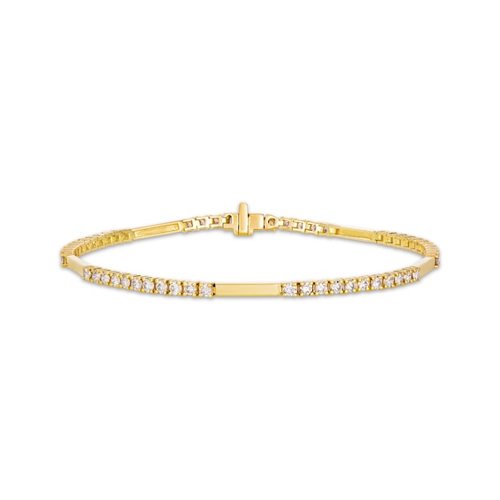 Le Vian Vault Diamond Bar Bracelet 1-3/4 ct tw 14K Honey Gold 7"