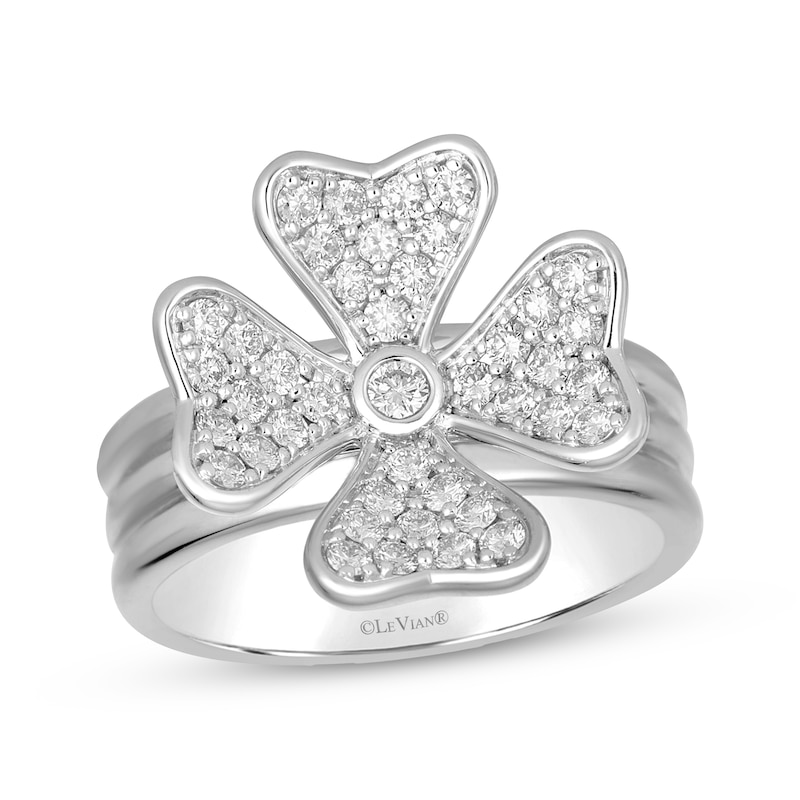 Main Image 1 of Le Vian Diamond Clover Ring 5/8 ct tw 14K Vanilla Gold