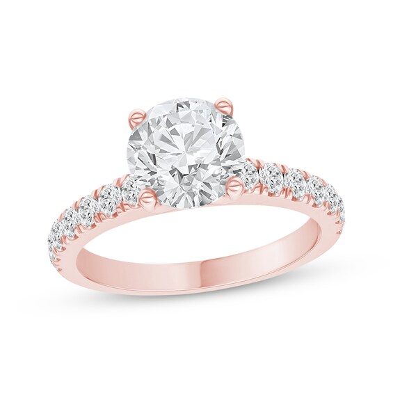 Now + Forever Lab-Grown Diamonds Engagement Ring Setting 1/2 ct tw 14K Rose Gold