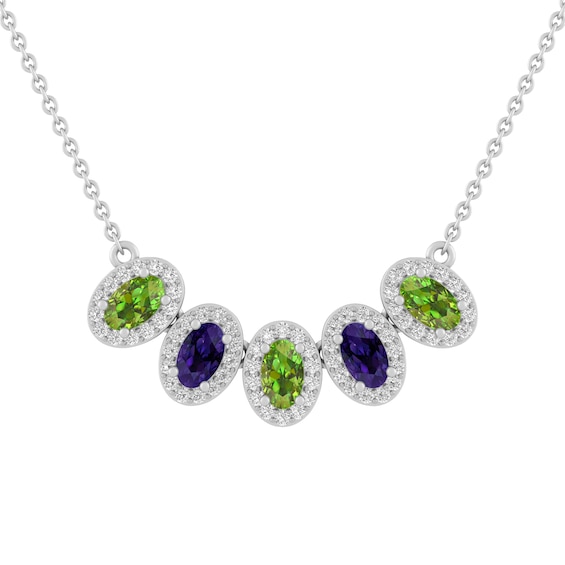Birthstone Family & Mother's Necklace (1-5 Stones)