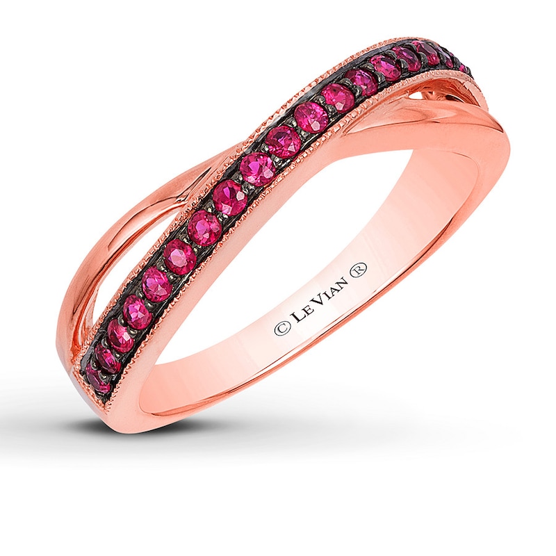 Main Image 1 of Le Vian Natural Ruby Ring 14K Strawberry Gold