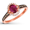 Thumbnail Image 0 of Le Vian Natural Ruby Ring 1/4 ct tw Chocolate Diamonds 14K Gold