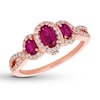 Thumbnail Image 0 of Le Vian Natural Ruby Ring 1/4 cttw Diamonds 14K Strawberry Gold
