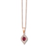 Thumbnail Image 0 of Le Vian Natural Ruby Necklace 1/6 ct tw Nude Diamonds 14K Gold