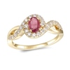 Thumbnail Image 0 of Le Vian Ruby Ring 3/8 ct tw Diamonds 14K Honey Gold
