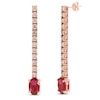 Thumbnail Image 1 of Le Vian Ruby Earrings 1/2 ct tw Diamonds 14K Strawberry Gold