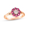 Thumbnail Image 0 of Le Vian Diamond & Ruby Ring 1/20 ct tw Diamonds 14K Strawberry Gold