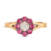 Thumbnail Image 1 of Le Vian Diamond & Ruby Ring 1/20 ct tw Diamonds 14K Strawberry Gold