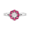 Thumbnail Image 3 of Le Vian Diamond & Ruby Ring 1/20 ct tw Diamonds 14K Vanilla Gold