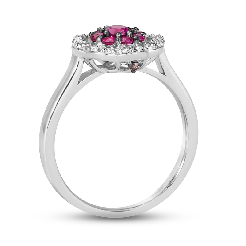 Main Image 3 of Le Vian Ruby & Diamond Ring 1/10 ct tw Diamonds 14K Vanilla Gold