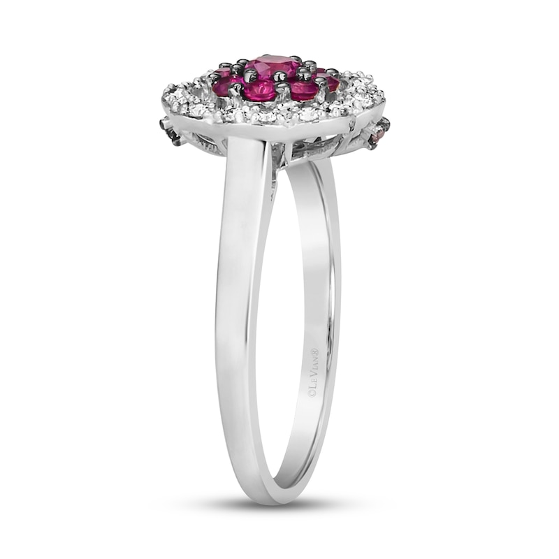 Main Image 4 of Le Vian Ruby & Diamond Ring 1/10 ct tw Diamonds 14K Vanilla Gold