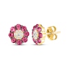 Thumbnail Image 0 of Le Vian Diamond & Ruby Stud Earrings 1/10 ct tw Diamonds 14K Honey Gold