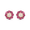Thumbnail Image 1 of Le Vian Diamond & Ruby Stud Earrings 1/10 ct tw Diamonds 14K Honey Gold