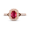 Thumbnail Image 3 of Le Vian Ruby Ring 1/2 ct tw Diamonds 14K Strawberry Gold
