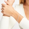 Thumbnail Image 3 of Diamond Adjustable Line Tennis Bracelet 1 ct tw 10K White Gold 9"