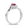 Thumbnail Image 3 of Le Vian Chocolate Twist Pear-Shaped Ruby Ring 1/3 ct tw Diamonds 14K Vanilla Gold