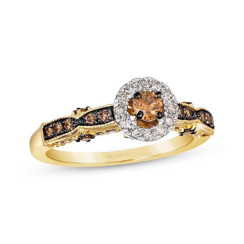 Main Image 1 of Le Vian Chocolate Diamond Ring 5/8 ct tw 14K Two-Tone Gold