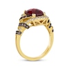 Thumbnail Image 2 of Le Vian Limited Edition Garnet Ring 1/2 ct tw Diamonds 14K Honey Gold