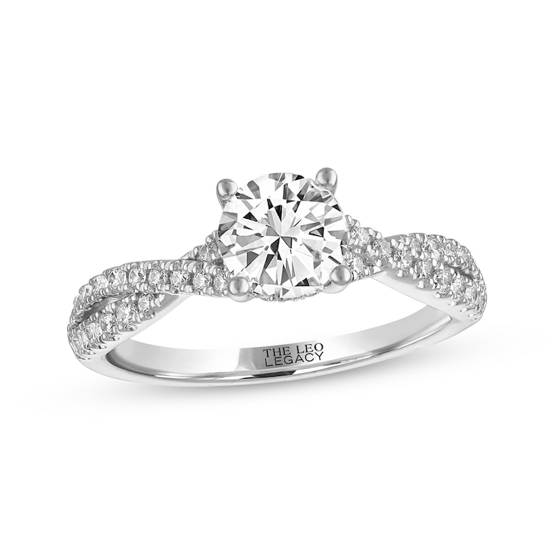 Main Image 4 of THE LEO Legacy Lab-Grown Diamond Engagement Ring 1-1/3 ct tw 14K White Gold