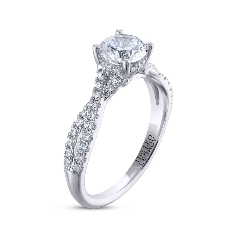 Main Image 5 of THE LEO Legacy Lab-Grown Diamond Engagement Ring 1-1/3 ct tw 14K White Gold