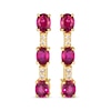 Thumbnail Image 2 of Le Vian Ruby Drop Earrings 1/20 ct tw Diamond 14K Honey Gold