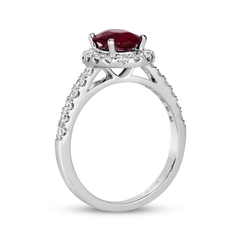 Main Image 3 of Le Vian Vault Ruby Ring 1/2 ct tw Diamonds 18K Vanilla Gold Size 7