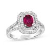 Thumbnail Image 1 of Le Vian Vault Ruby Ring 5/8 ct tw Diamonds Platinum Size 7
