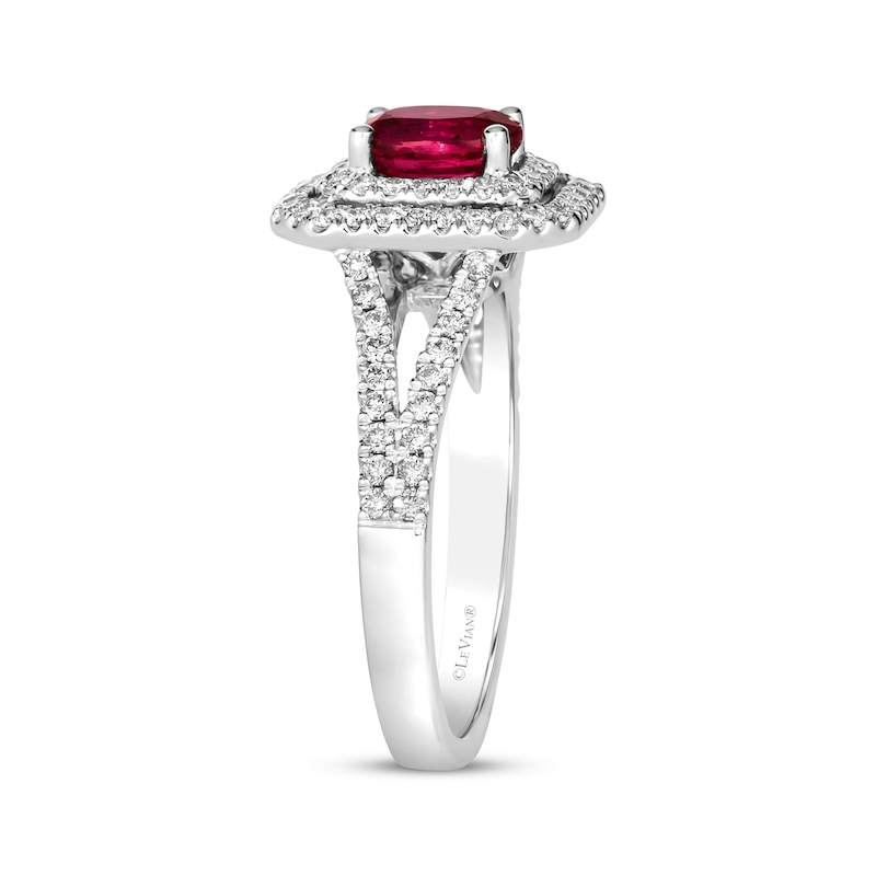 Main Image 2 of Le Vian Vault Ruby Ring 5/8 ct tw Diamonds Platinum Size 7