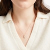 Thumbnail Image 3 of Three-Stone Diamond Swirl Necklace 1/4 ct tw 10K Yellow Gold 18&quot;