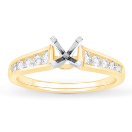 Now + Forever Diamond Engagement Ring Setting 1/2 ct tw 14K Yellow Gold