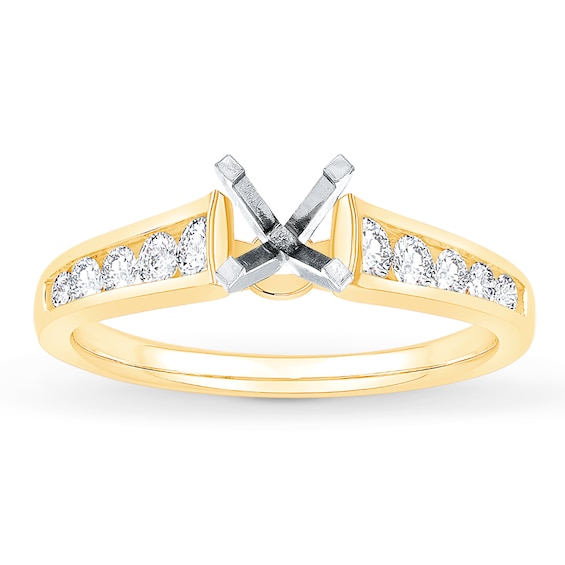 Now + Forever Diamond Engagement Ring Setting 1/2 ct tw 14K Yellow Gold