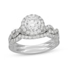 Thumbnail Image 1 of Neil Lane Artistry Round-Cut Lab-Grown Diamond Halo Bridal Set 1-7/8 ct tw 14K White Gold