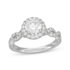 Thumbnail Image 1 of Neil Lane Artistry Round-Cut Lab-Grown Diamond Halo Engagement Ring 1-5/8 ct tw 14K White Gold
