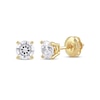 Thumbnail Image 1 of KAY Lab-Grown Diamonds Round-Cut Solitaire Stud Earrings 1 ct tw 14K Yellow Gold (F/SI2)