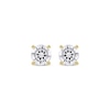 Thumbnail Image 2 of KAY Lab-Grown Diamonds Round-Cut Solitaire Stud Earrings 1 ct tw 14K Yellow Gold (F/SI2)