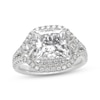 Thumbnail Image 4 of THE LEO Legacy Lab-Grown Diamond Princess-Cut Halo Engagement Ring 4 ct tw 14K White Gold