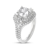 Thumbnail Image 5 of THE LEO Legacy Lab-Grown Diamond Princess-Cut Halo Engagement Ring 4 ct tw 14K White Gold