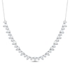 Thumbnail Image 1 of KAY Lab-Grown Diamonds Pear-Shaped & Round-Cut Riviera Necklace 3 ct tw 10K White Gold 17"