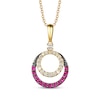 Thumbnail Image 1 of Le Vian Diamond & Ruby Necklace 1/4 ct tw Diamonds 14K Honey Gold 18&quot;