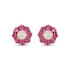 Thumbnail Image 2 of Le Vian Diamond & Ruby Stud Earrings 1/10 ct tw Diamonds 14K Strawberry Gold