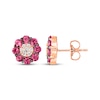 Thumbnail Image 3 of Le Vian Diamond & Ruby Stud Earrings 1/10 ct tw Diamonds 14K Strawberry Gold