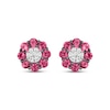 Thumbnail Image 2 of Le Vian Diamond & Ruby Stud Earrings 1/10 ct tw Diamonds 14K Vanilla Gold