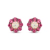 Thumbnail Image 2 of Le Vian Diamond & Ruby Stud Earrings 1/10 ct tw Diamonds 14K Honey Gold