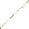 Thumbnail Image 1 of Hollow Paperclip Chain Bracelet 10K Yellow Gold 7.5"