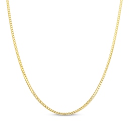 Franco Chain Necklace 1.6mm Solid 10K Yellow Gold 20"