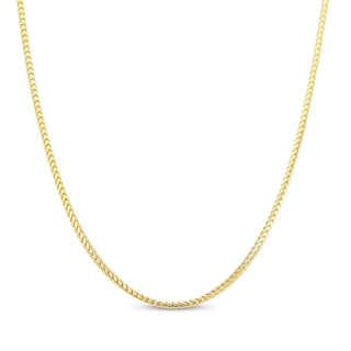 Franco Chain Necklace 1.6mm Solid 10K Yellow Gold 20"