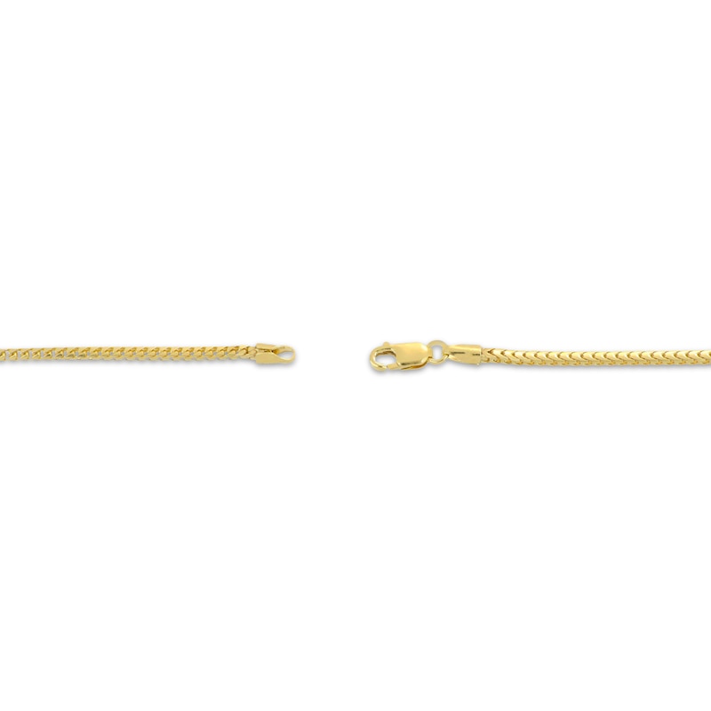 Main Image 3 of Franco Chain Necklace 1.6mm Solid 10K Yellow Gold 20&quot;