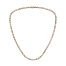Men's Diamond Rope Chain Necklace 4-3/4 ct tw 10K Yellow Gold 20"