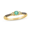 Thumbnail Image 1 of Le Vian Emerald Ring 1/8 ct tw Diamonds 14K Honey Gold